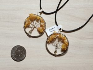 Golden Healer Tree of Life Necklace