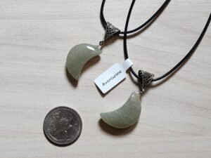 Aventurine Crescent Moon Necklace